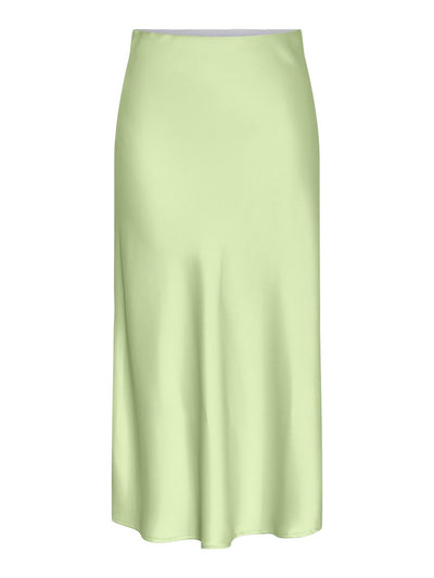 Y.A.S Pella Satin Midi Skirt Green