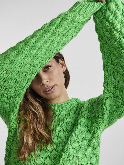 Green Bubble Knit Jumper