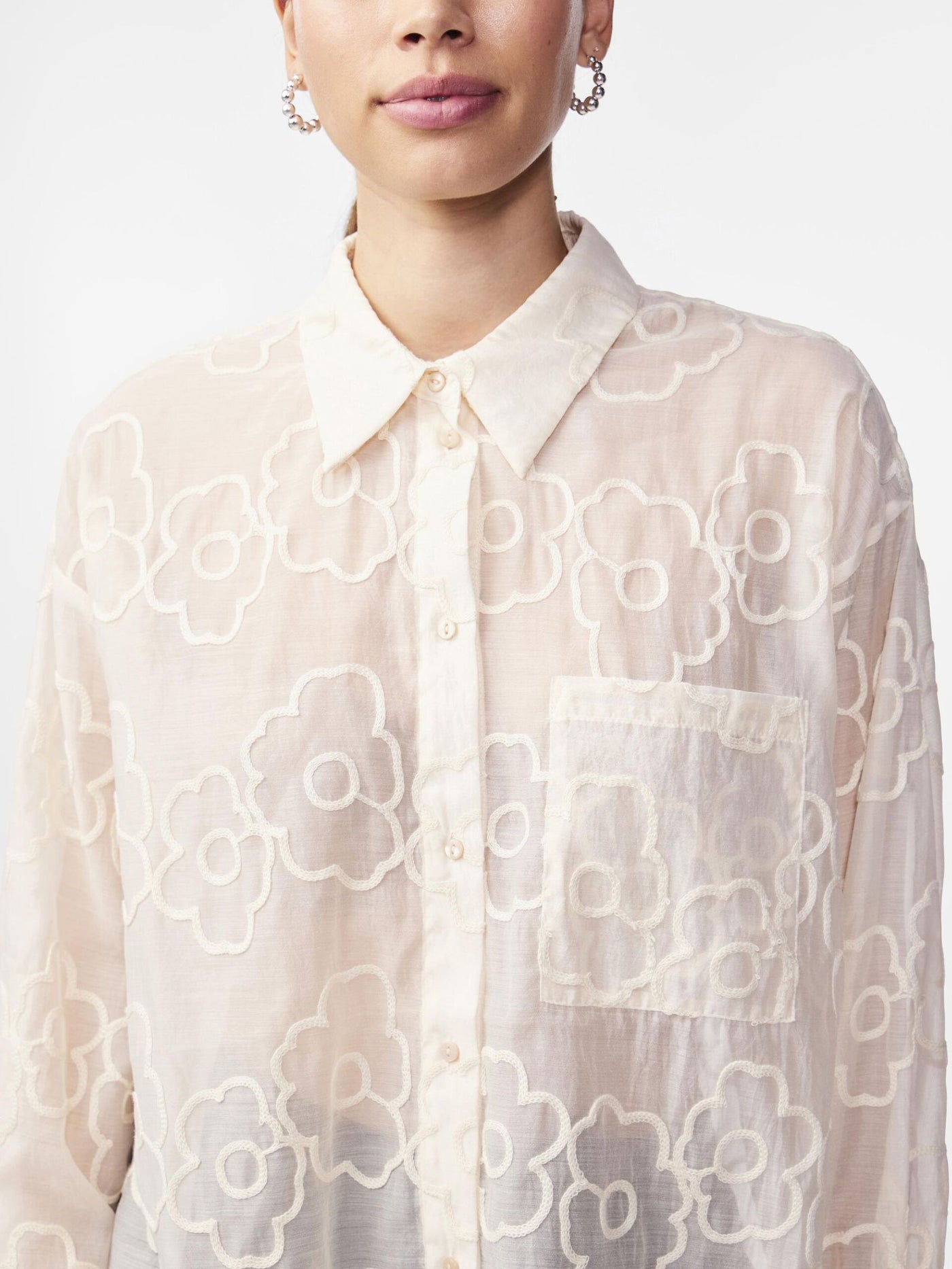 YasFlorina Oversized Shirt Birch