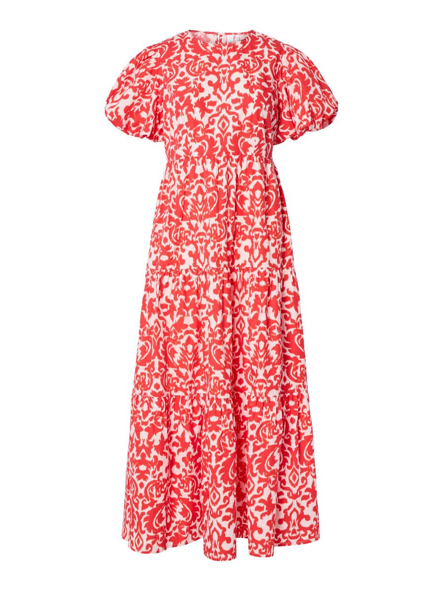 YasGreena Ankle Dress White/Orange