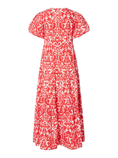 YasGreena Ankle Dress White/Orange