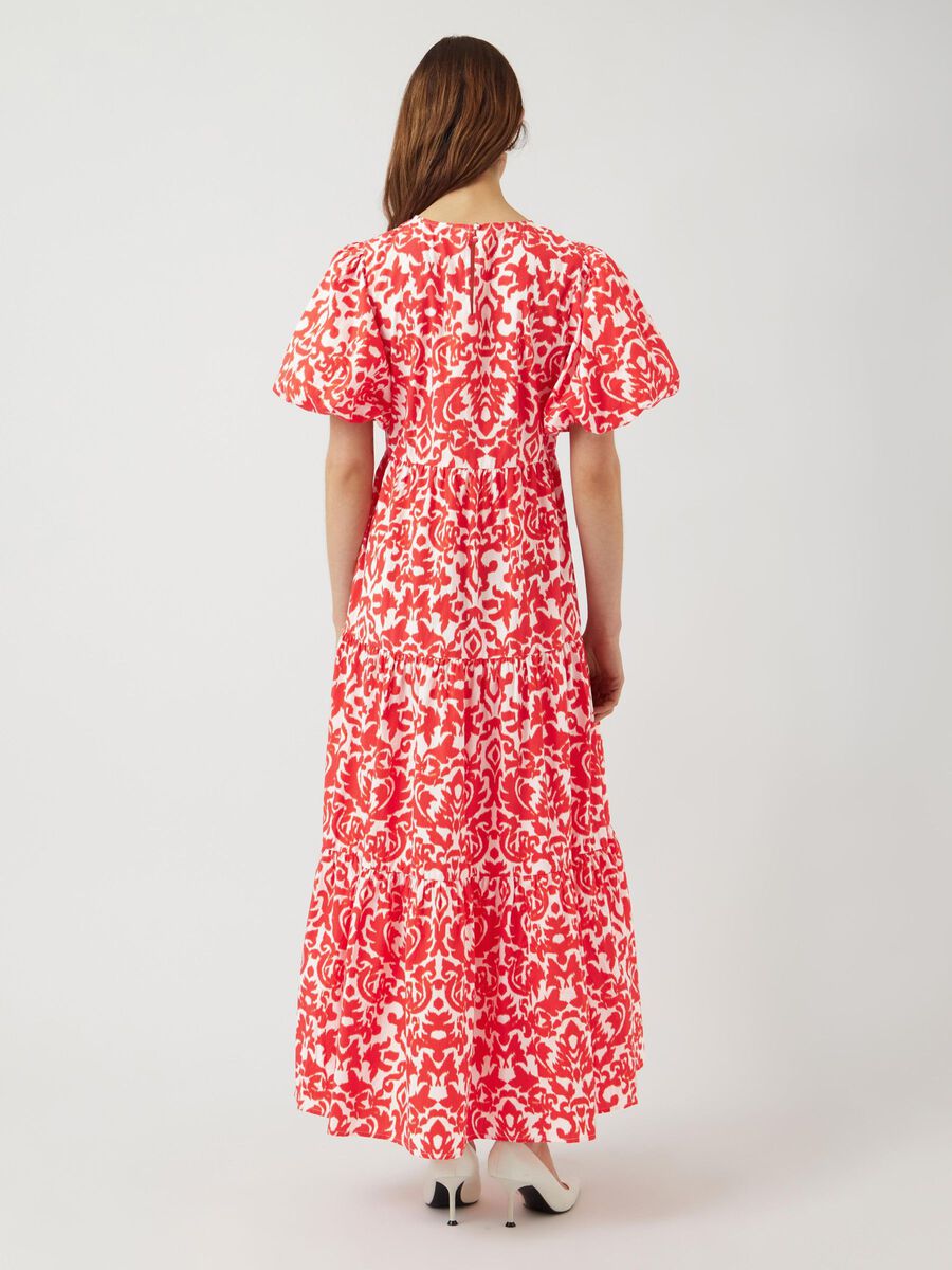 YasGreena Ankle Dress White/Orange