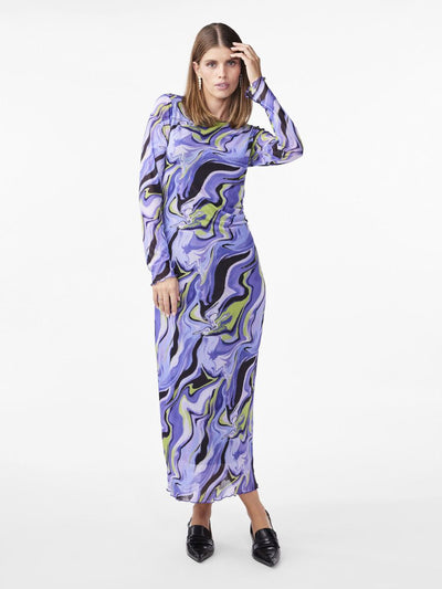 YasMascha Mesh Dress Purple