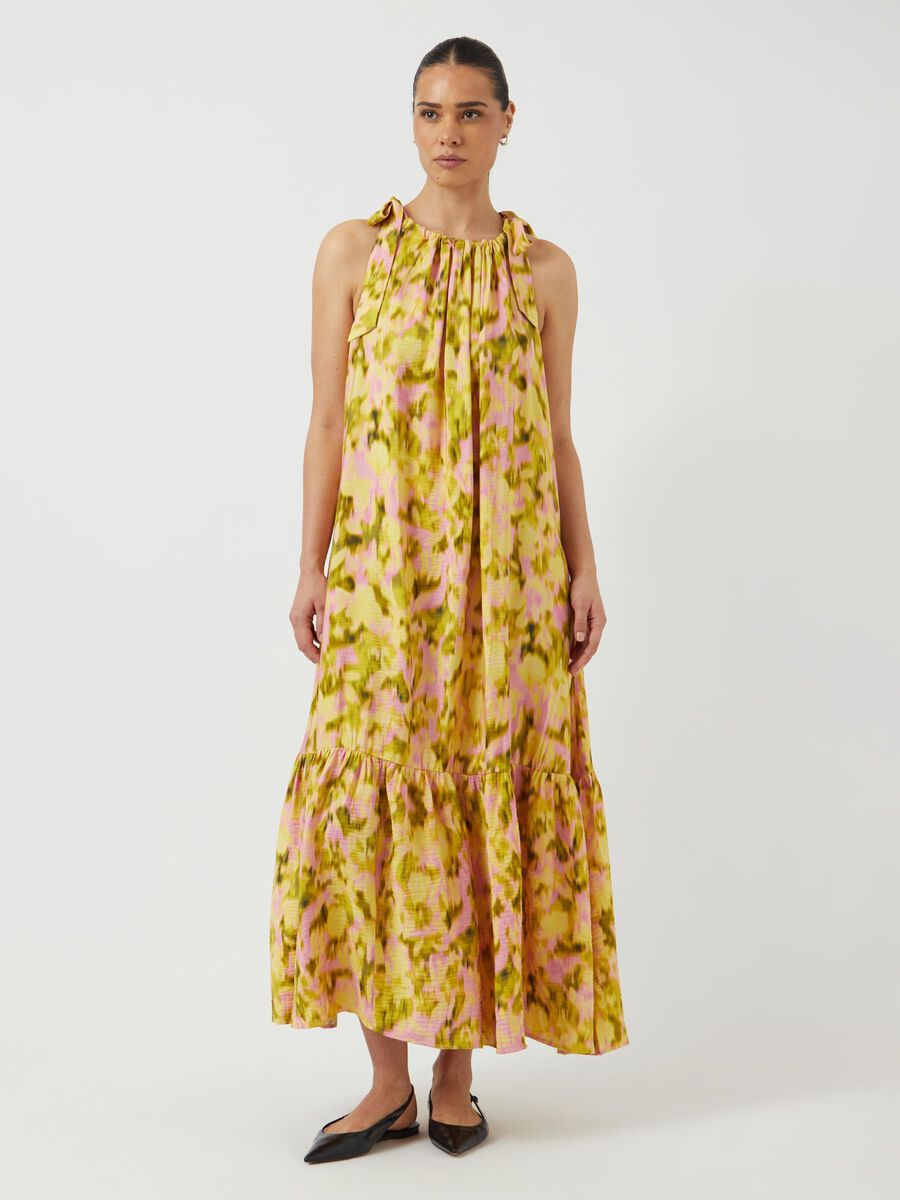 YasMarinna Ankle Dress French Vanilla