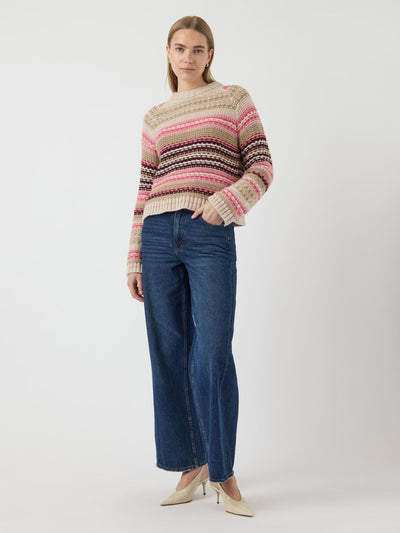 YasBibi Ls Knit Clear Bubblegum