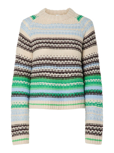 YasBibi Ls Knit Clear Sky/ Multi