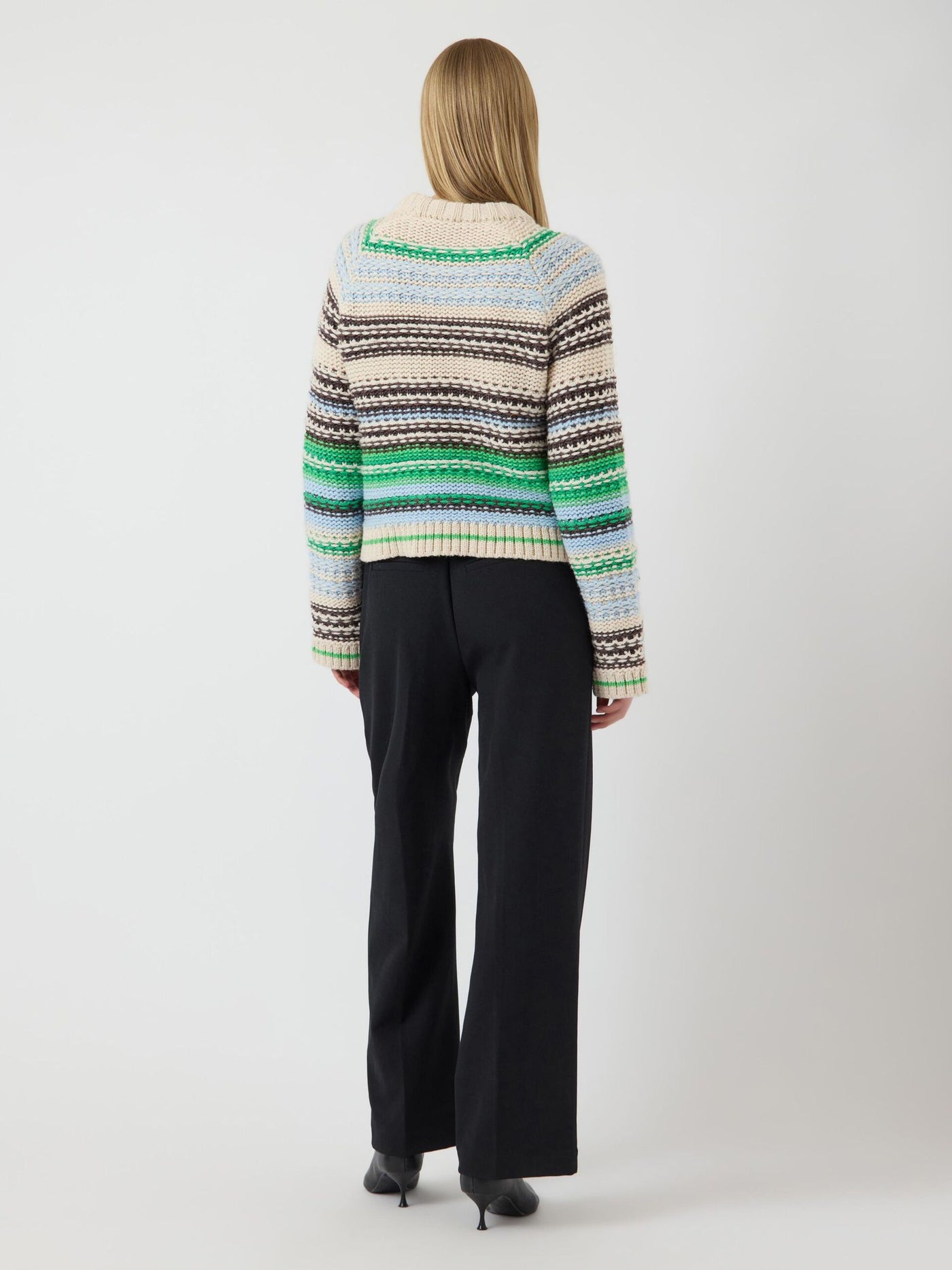 YasBibi Ls Knit Clear Sky/ Multi