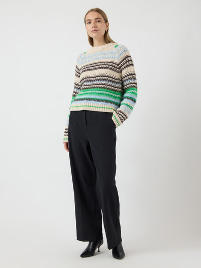 YasBibi Ls Knit Clear Sky/ Multi