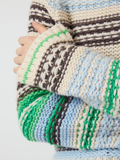 YasBibi Ls Knit Clear Sky/ Multi