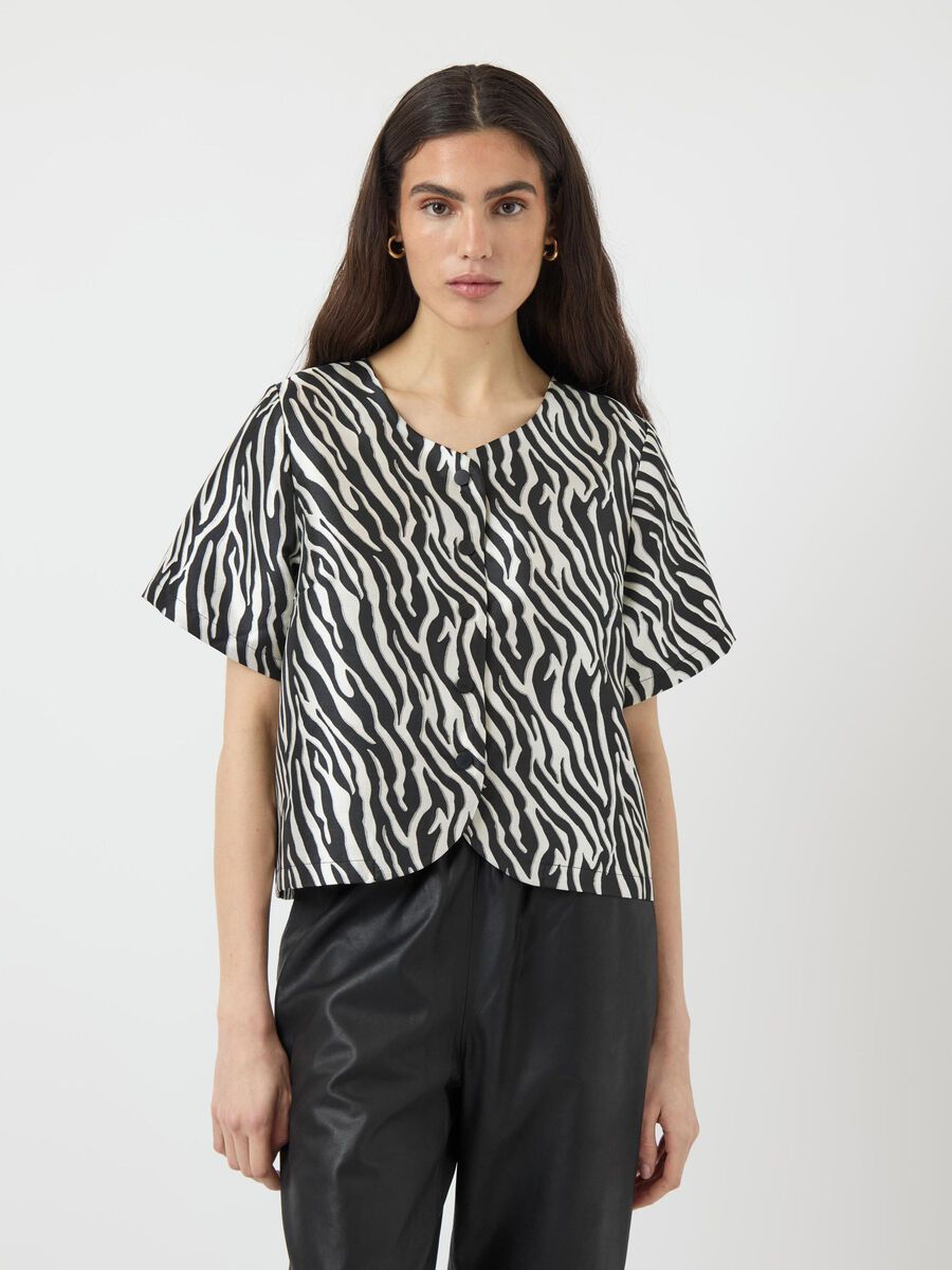 YasZema Top Zema Print