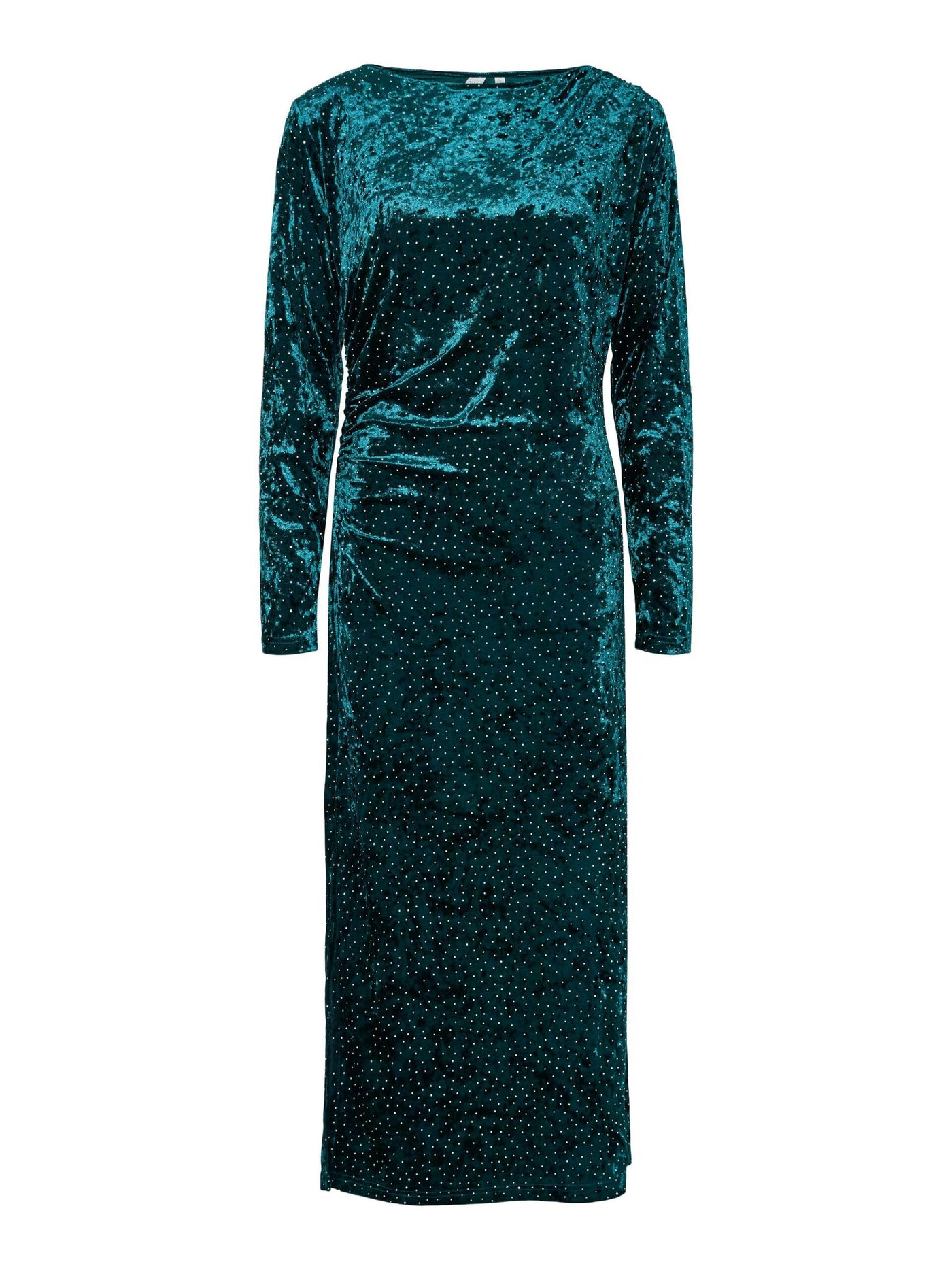YasTillia Ls Velvet Long Dress Ponderosa Pine