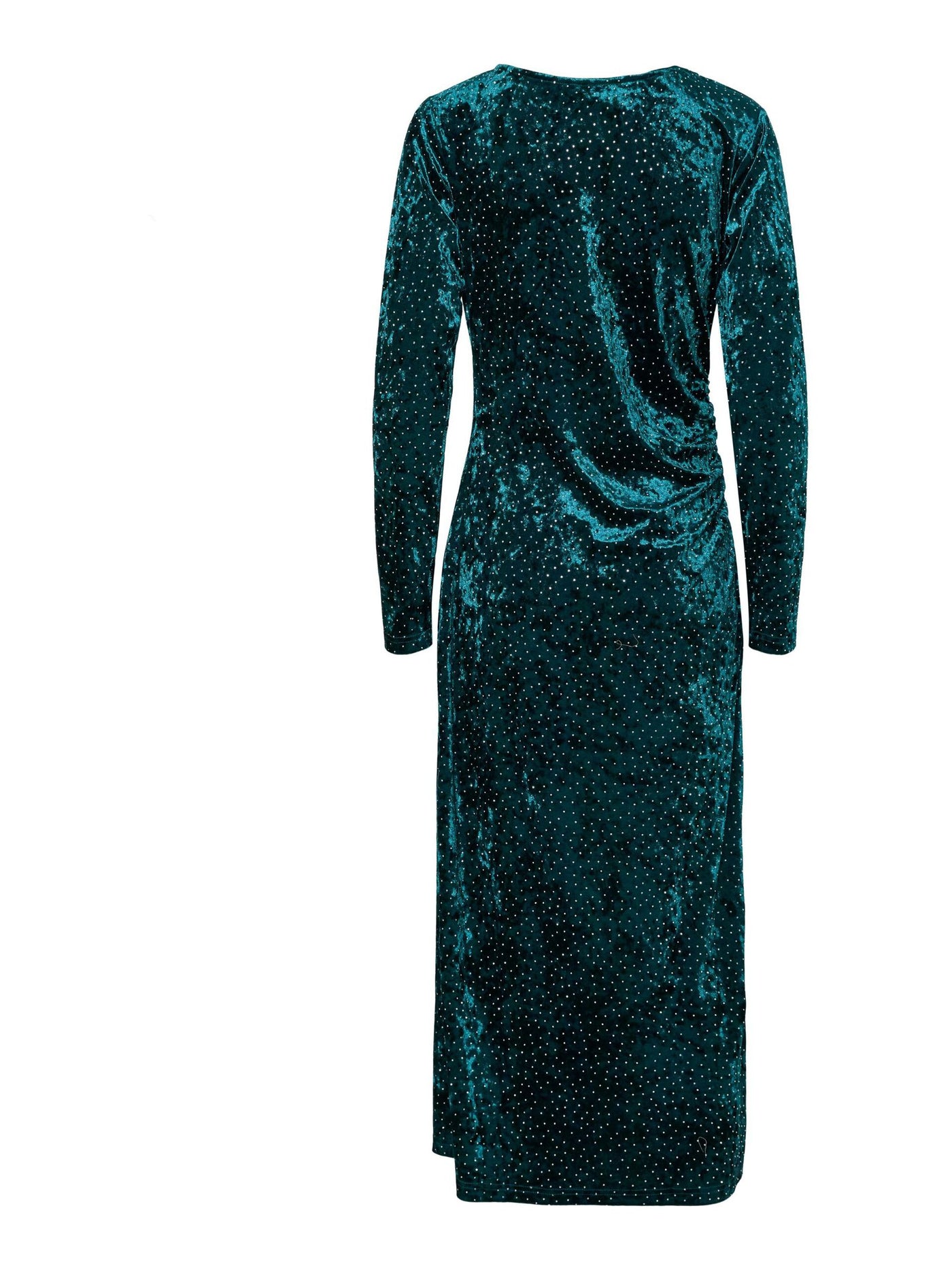 YasTillia Ls Velvet Long Dress Ponderosa Pine