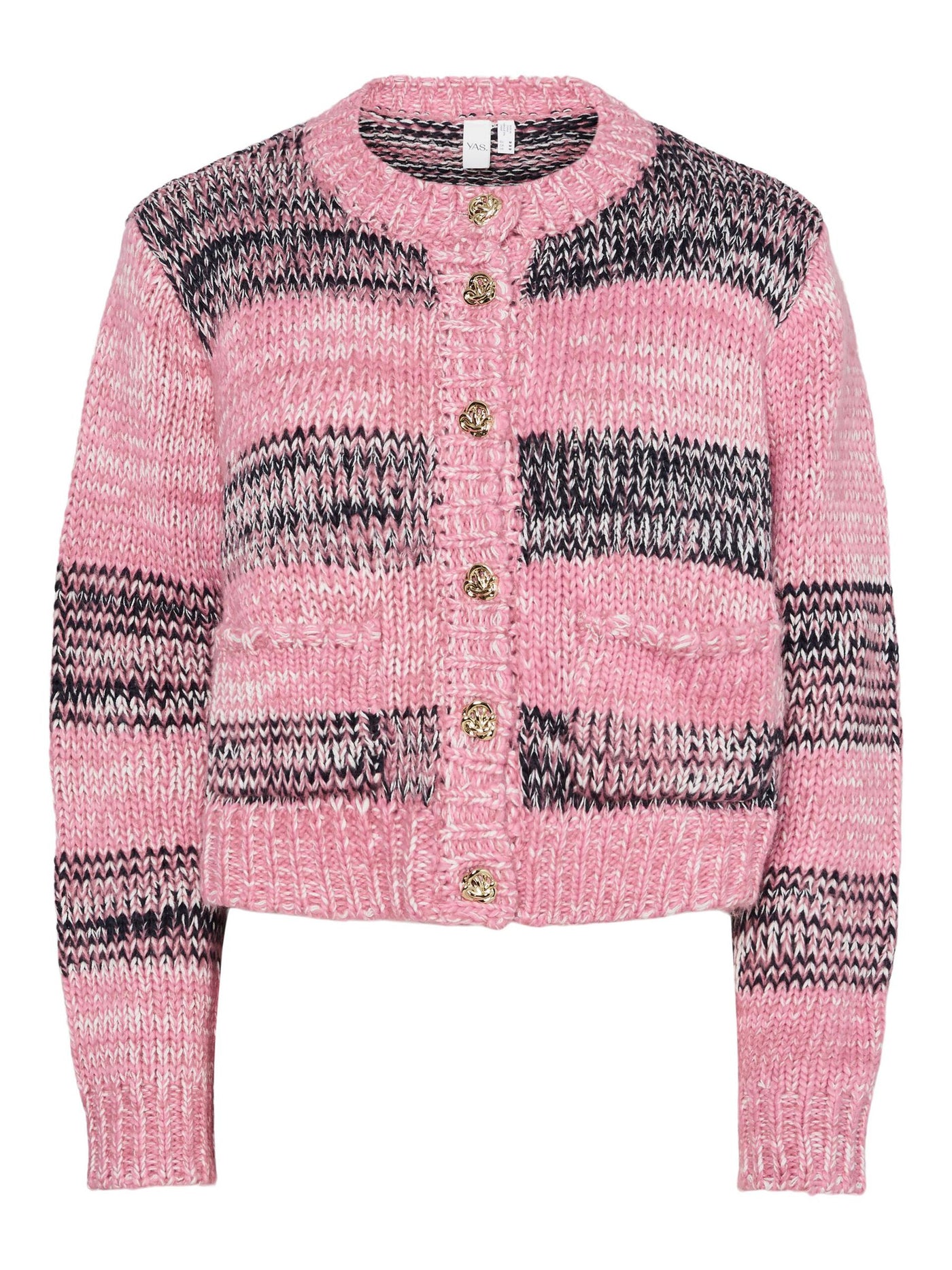 YasMayla Cardigan Moonlie Mauve Stripes