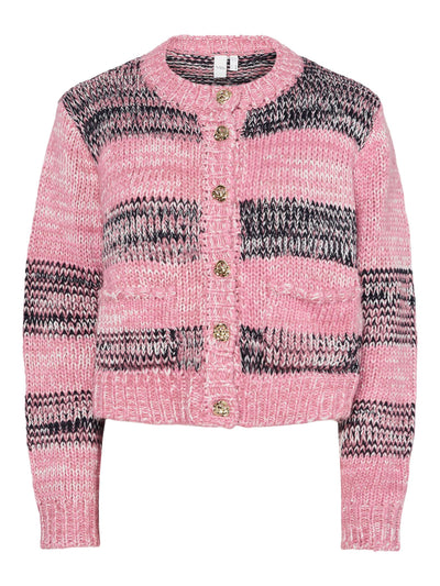 YasMayla Cardigan Moonlie Mauve Stripes
