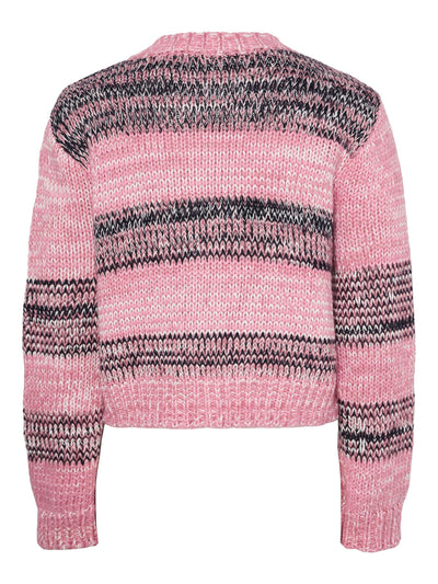 YasMayla Cardigan Moonlie Mauve Stripes