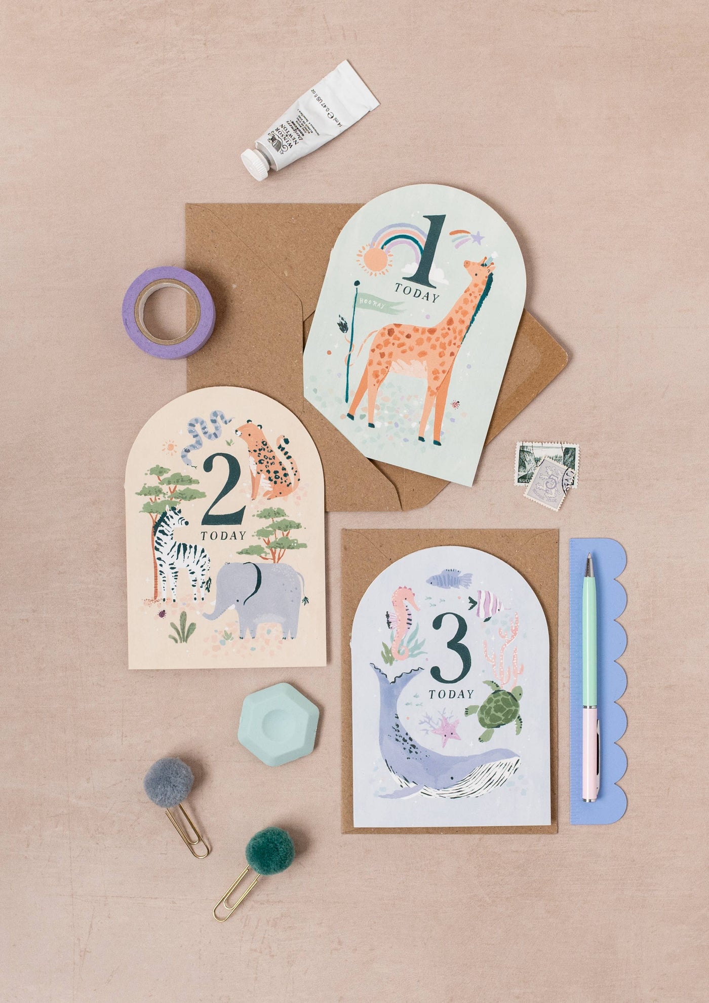 Age 1 Birthday Card | Milestone Age Cards | Baby Cards