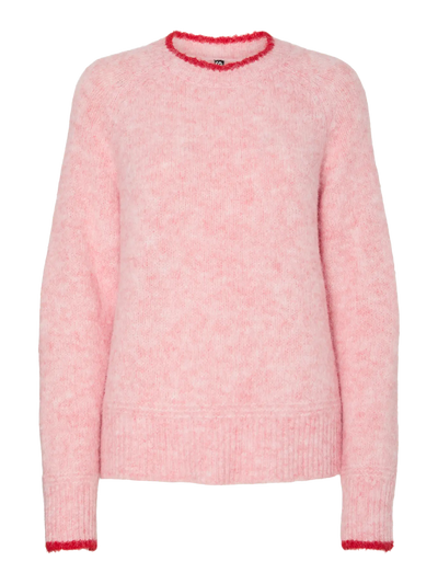PcIvy Knit Pink/Goji Berry