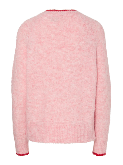 PcIvy Knit Pink/Goji Berry