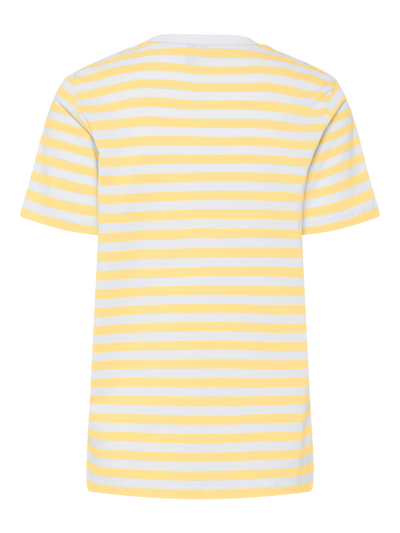 PcRia SS Bold Stripe Tee Pale Banana