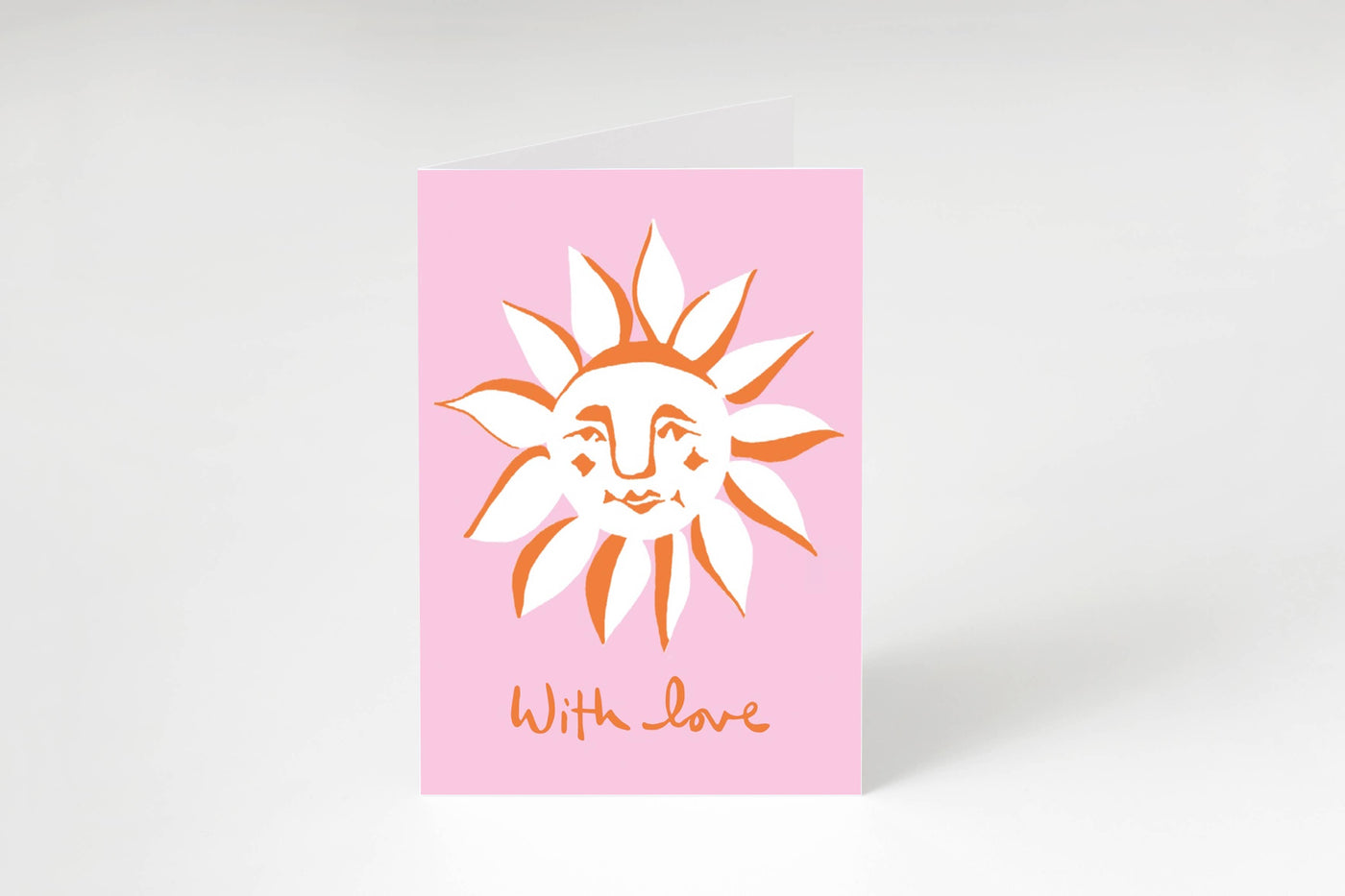 With Love Sunshine Card: Pink / Matte
