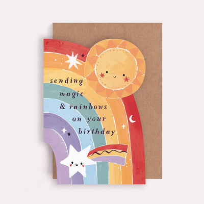 Kids Rainbow Birthday Card | Childrens Birthday Cards