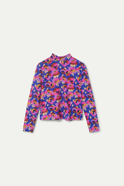 Dewberry Floral Print Fitted Top