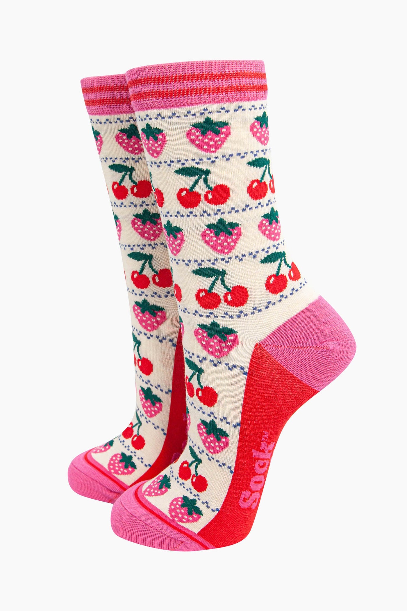 Strawberry & Cherry Socks