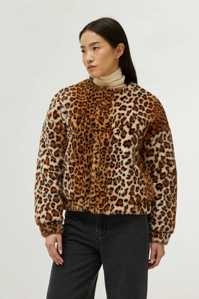 CF Leopard Bomber Jacket