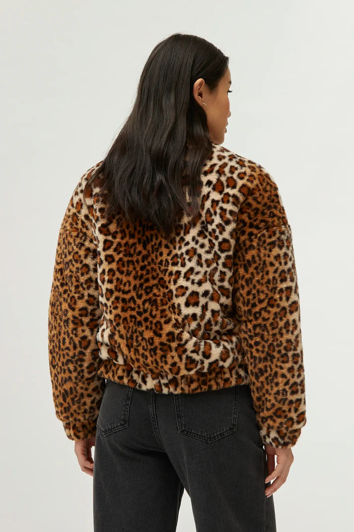 CF Leopard Bomber Jacket