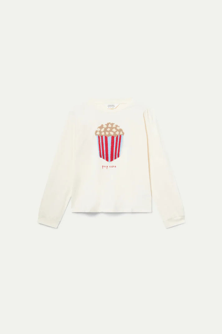 CF Popcorn LS Tee Creme