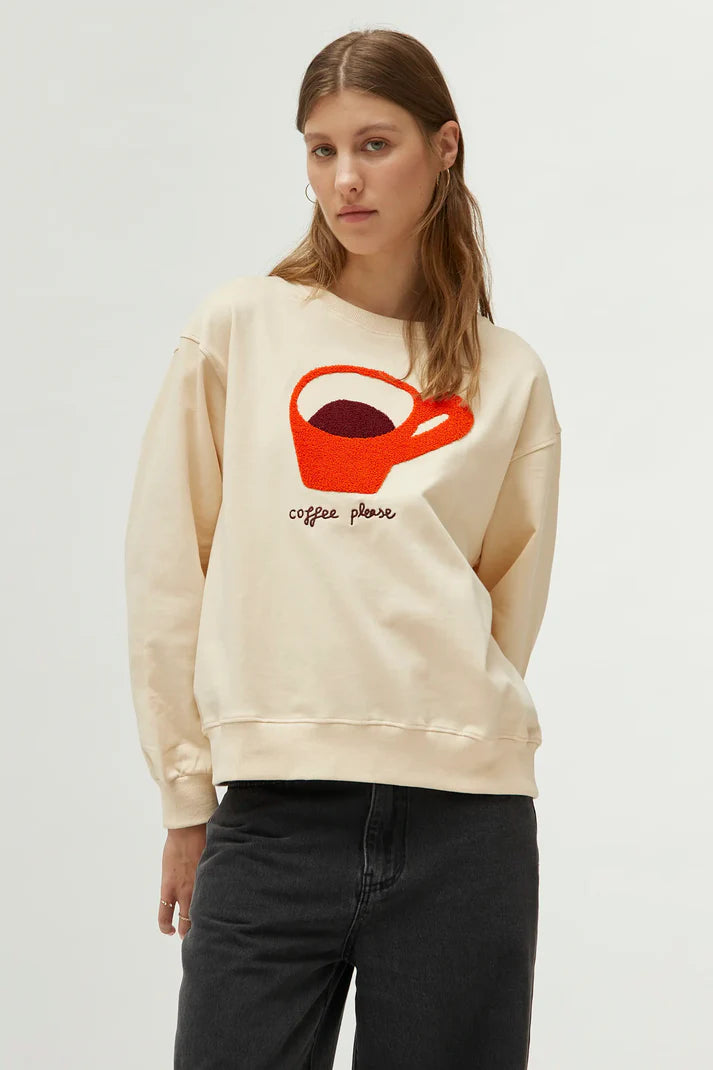 CF Coffee Mug Sweatshirt Creme