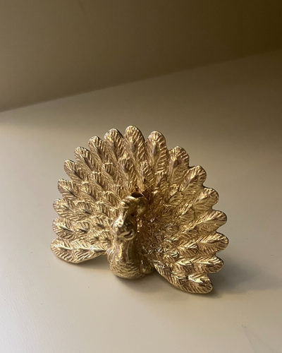 Brass Peacock Incense Stick Holder Burner