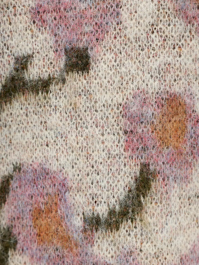 ObjLucie Knit Flower Print