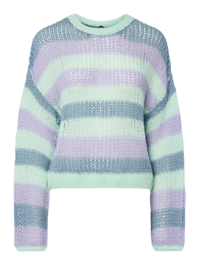 PcHilje Knit Blue Multi Stripes