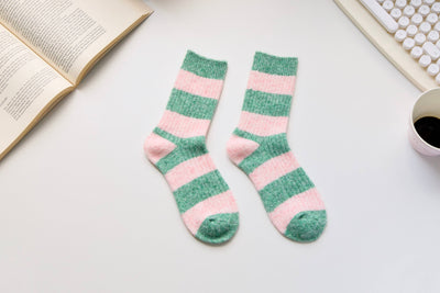 Warm Cashmere & Wool Blend Socks Green