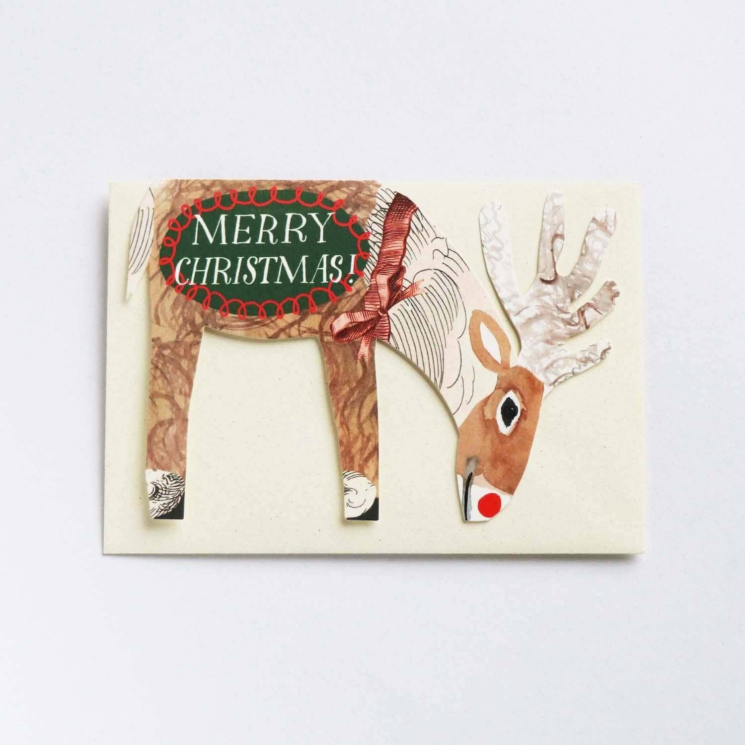 Christmas Card Ruddph Rudolph Christmas Card – Iris & Violet