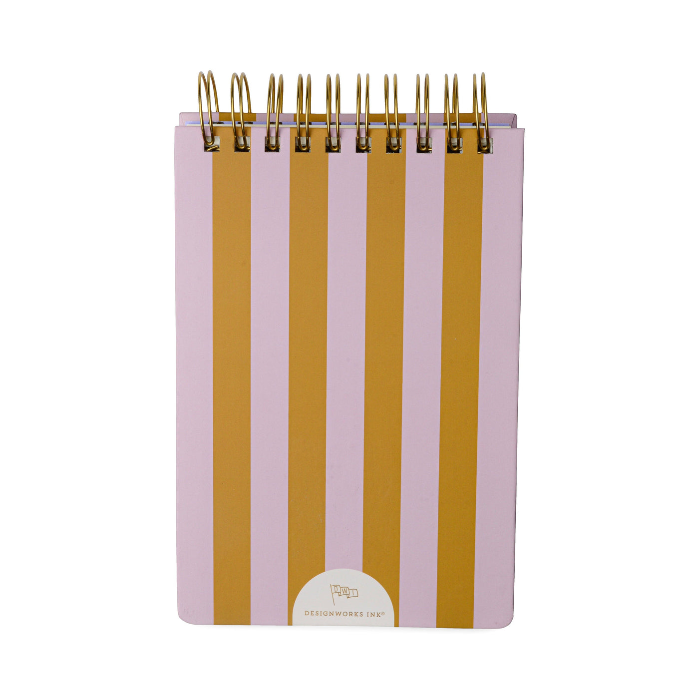 Designworks Ink Large Chunky Notepad - Lilac + Ochre Stripes