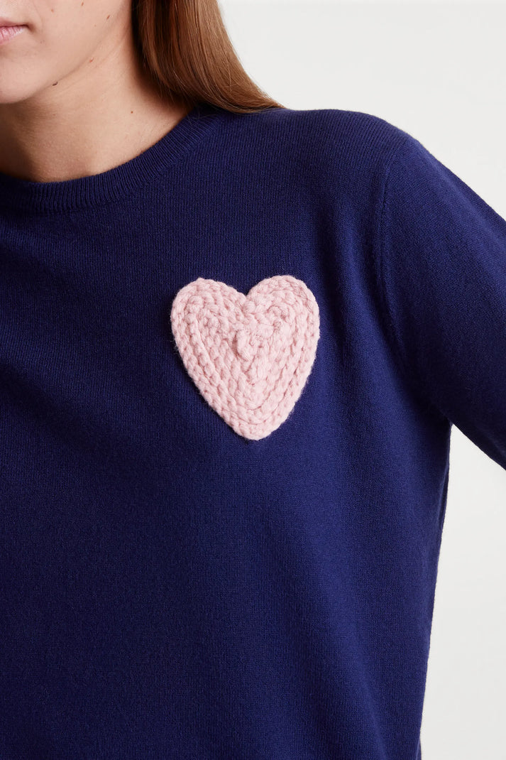 CF Heart Jumper Navy