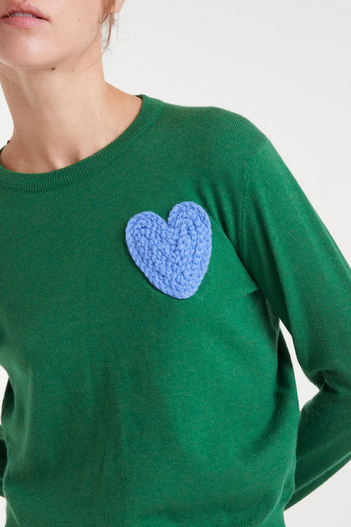 CF Heart Jumper Green
