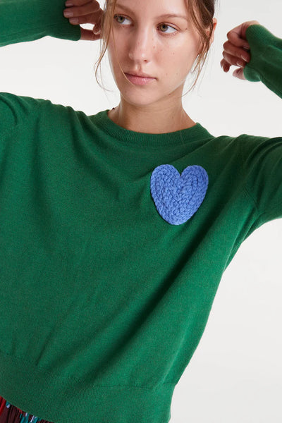 CF Heart Jumper Green