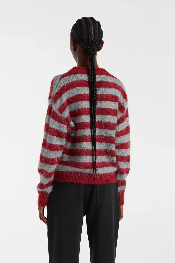 CF Striped Knit Red/Grey