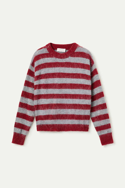 CF Striped Knit Red/Grey