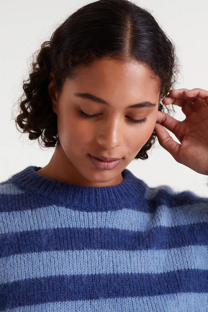 CF Striped Knit Blue