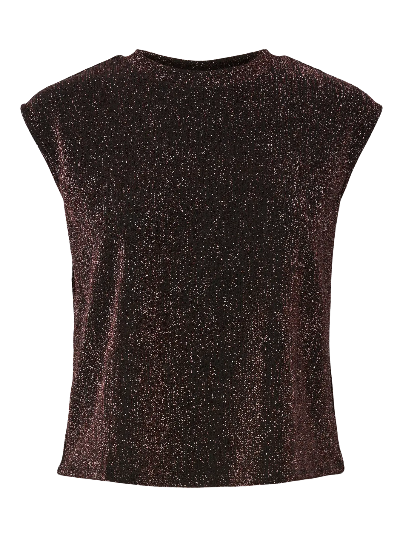 PcMaeve Top Hot Fudge Brown Lurex