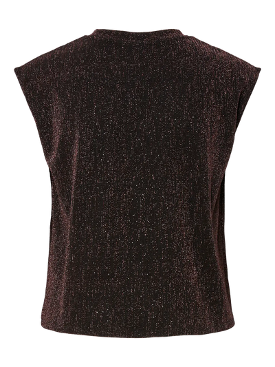 PcMaeve Top Hot Fudge Brown Lurex