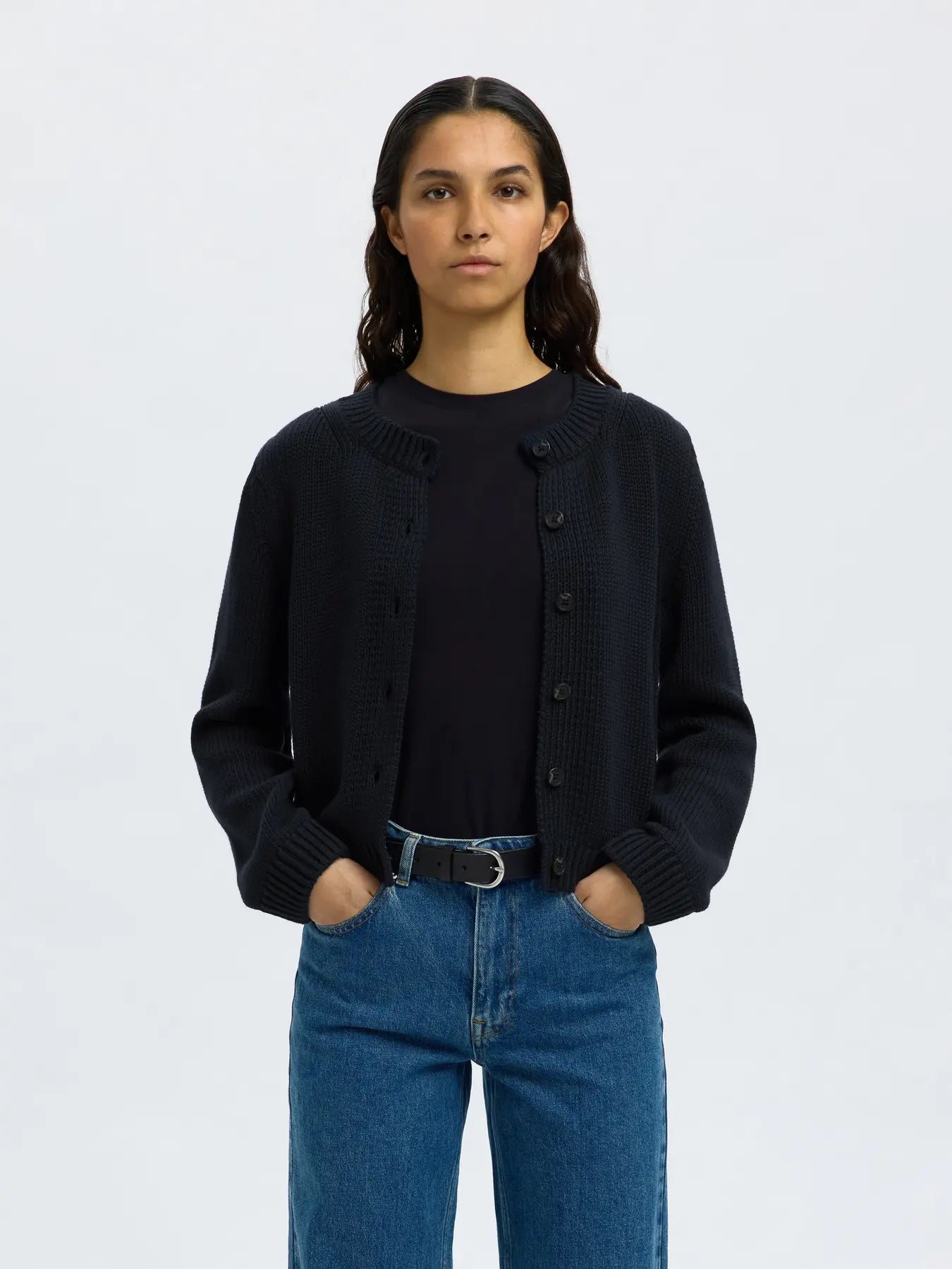 SlfIvy Cardigan Dark Sapphire
