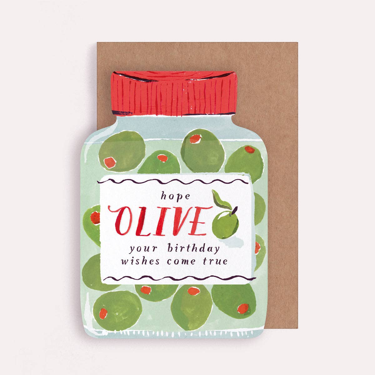 Olives Birthday Card | Olive Jar Birthday Card