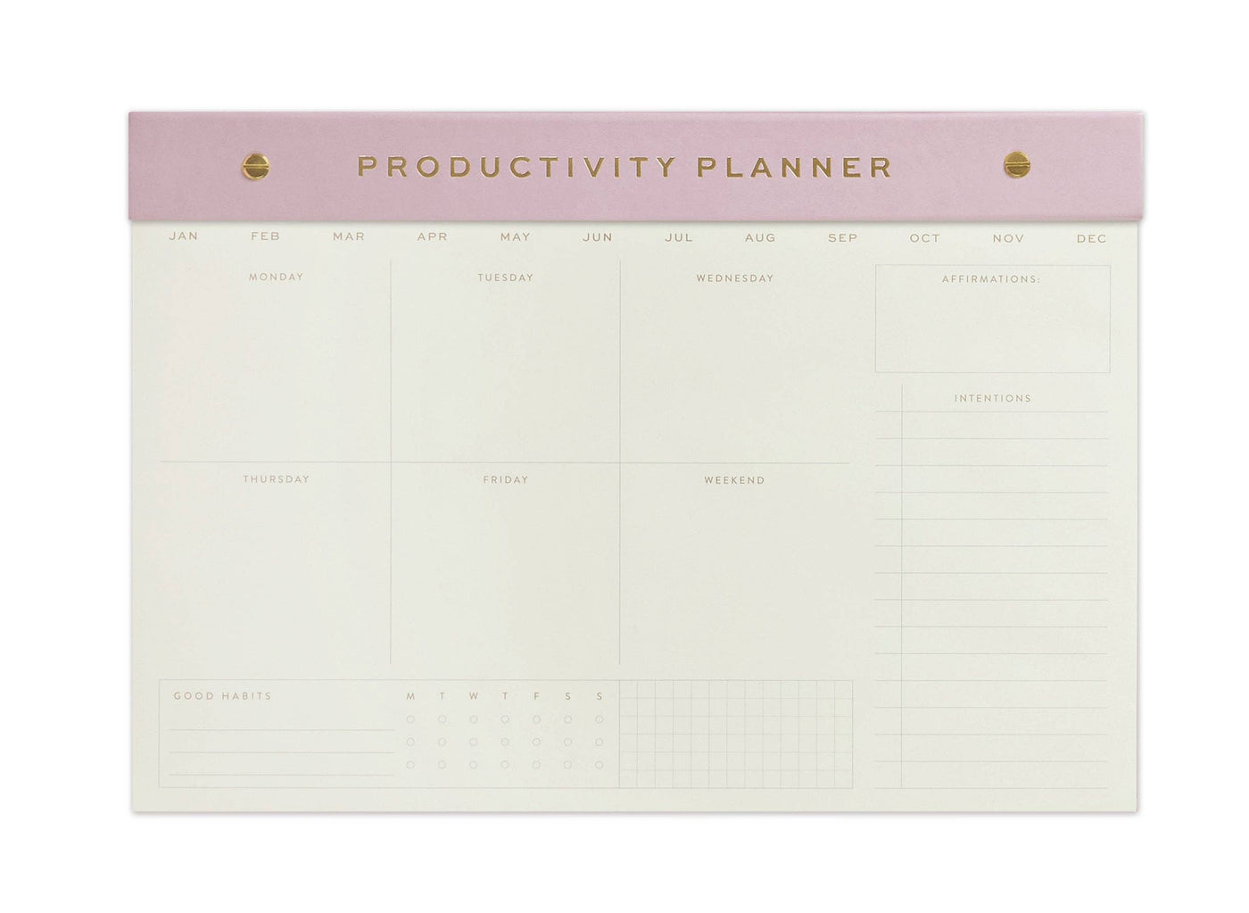 Designworks Ink Weekly Notepad - Productivity Planner