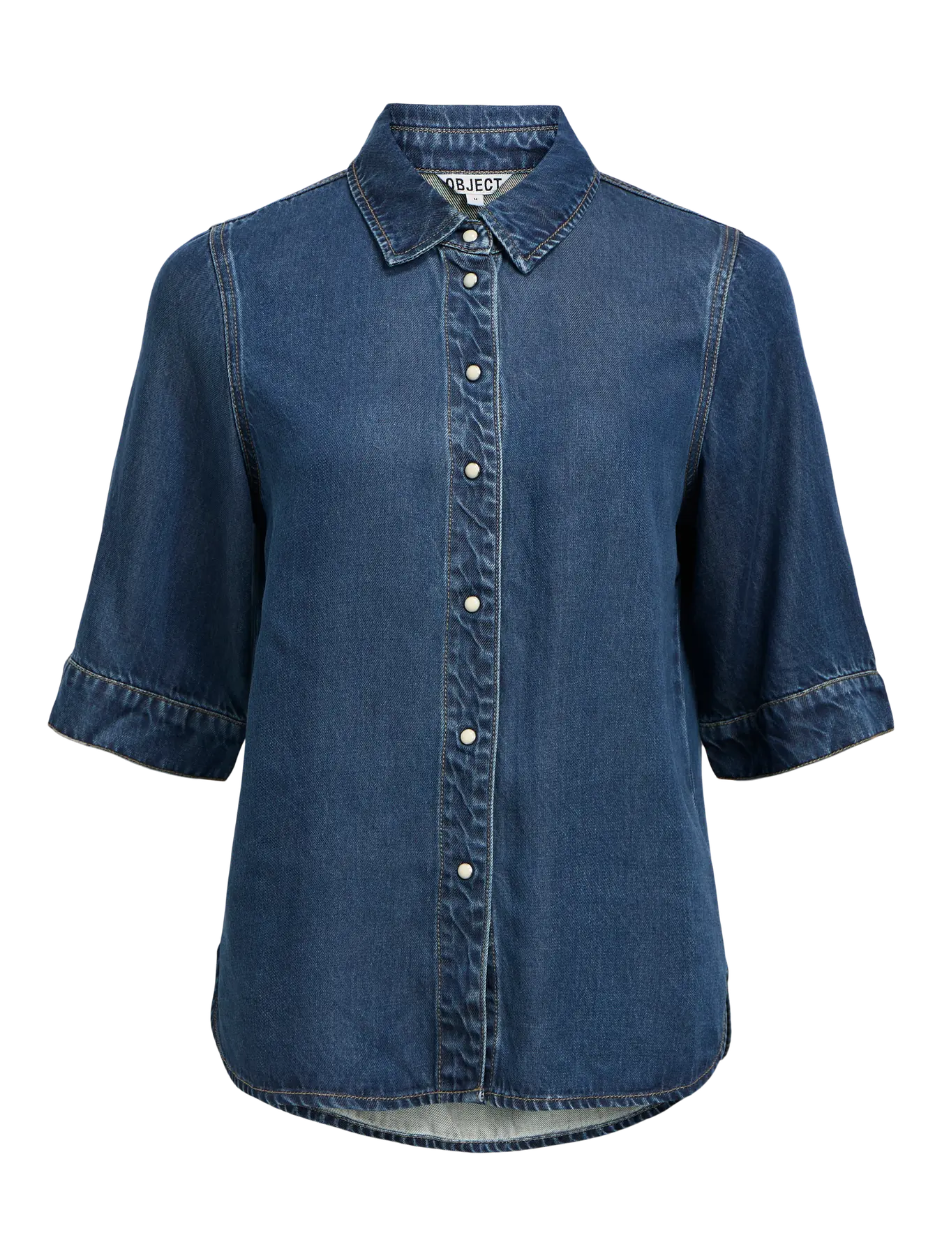 ObjFrame Denim Top Dark Blue