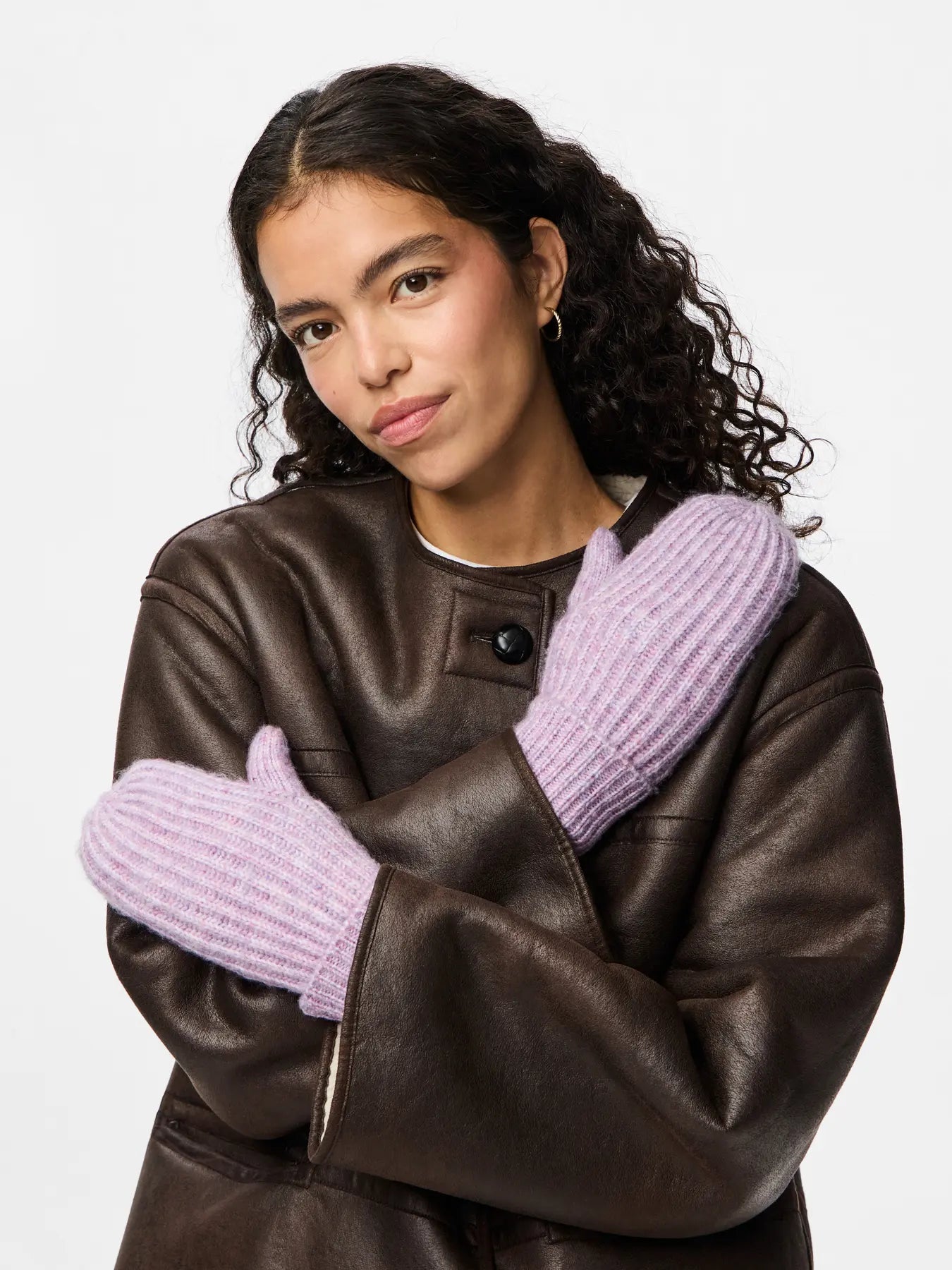 PcMilla Mittens Purple Rose